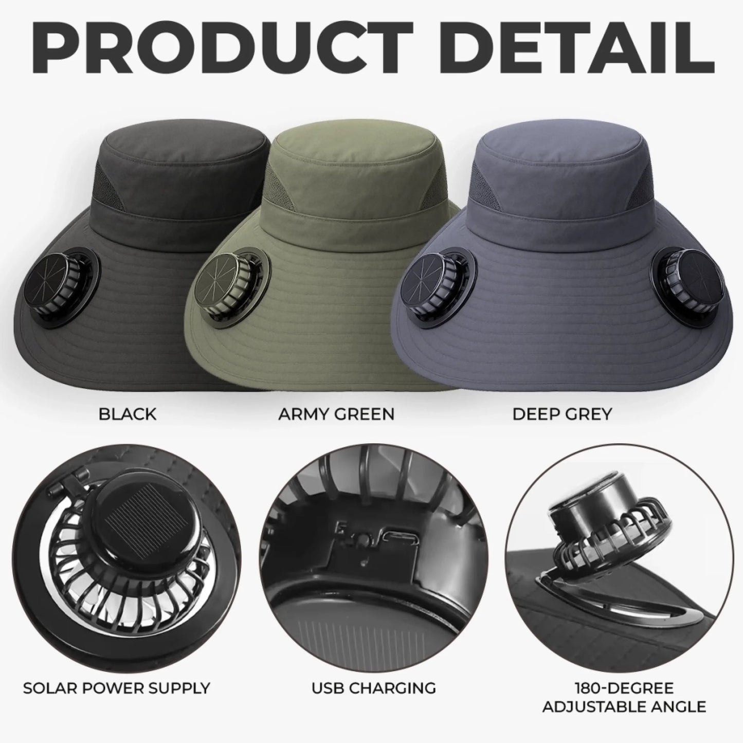 Custom Hat With Fans Solar Power - Personalized Birthday Garden Gifts For Gardeners - Her Happy, Blooming Green World