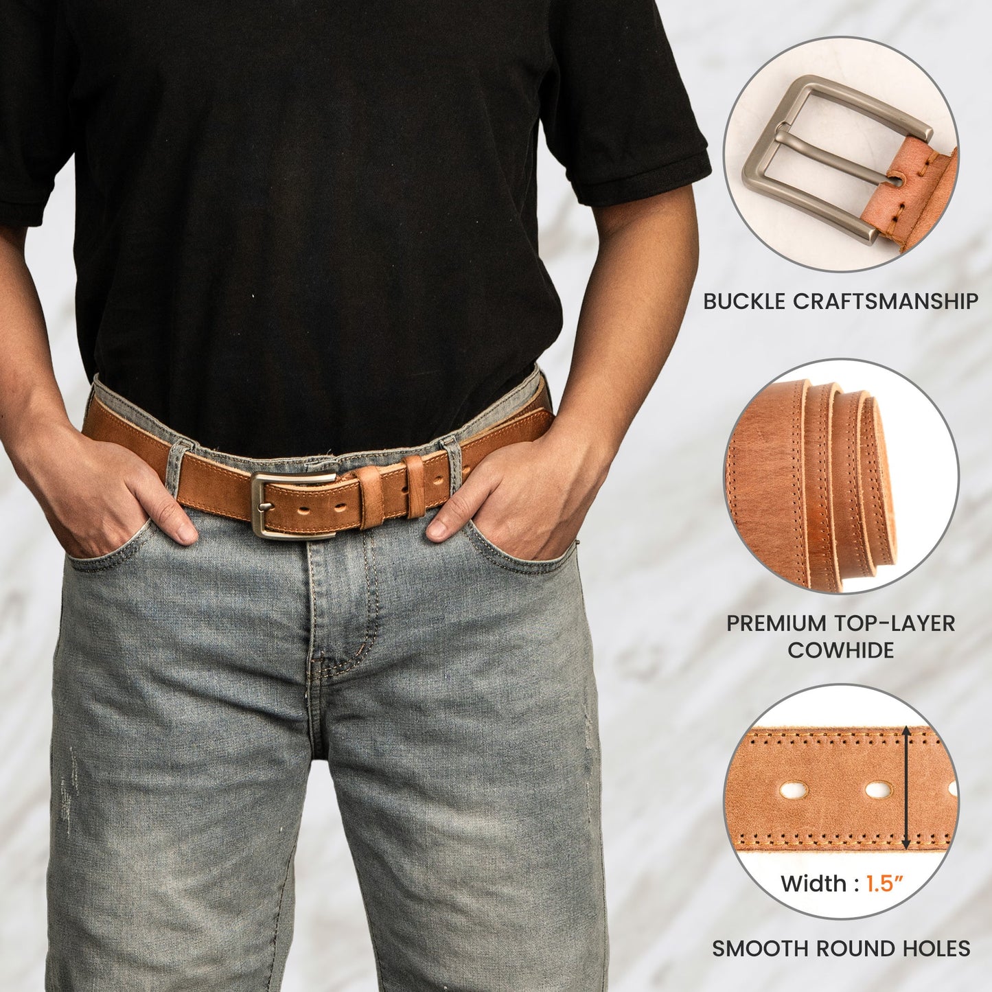 I Love Your Face Especially When It's Between My Legs - Naughty Fun Gifts For Him - Personalized Cowhide Belt, Couple Gift