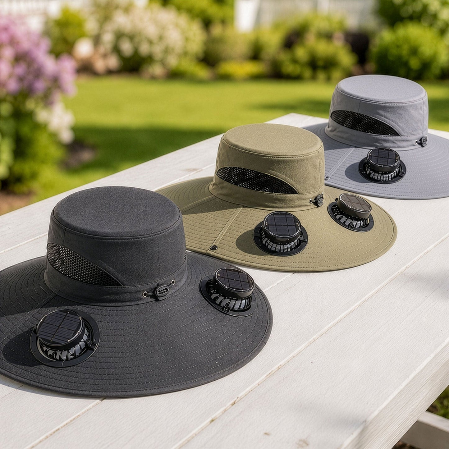 Plant Lady Gardener Of The Year Gift For Her - Personalized Solar Fan Hat, Gift for Gardener