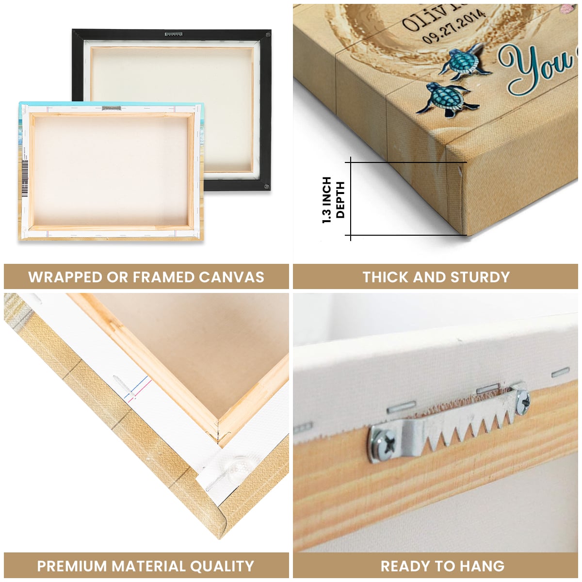 So Many In The Sea – Romantic Beach Infinity Sand Custom Photo Canvas Wall Art