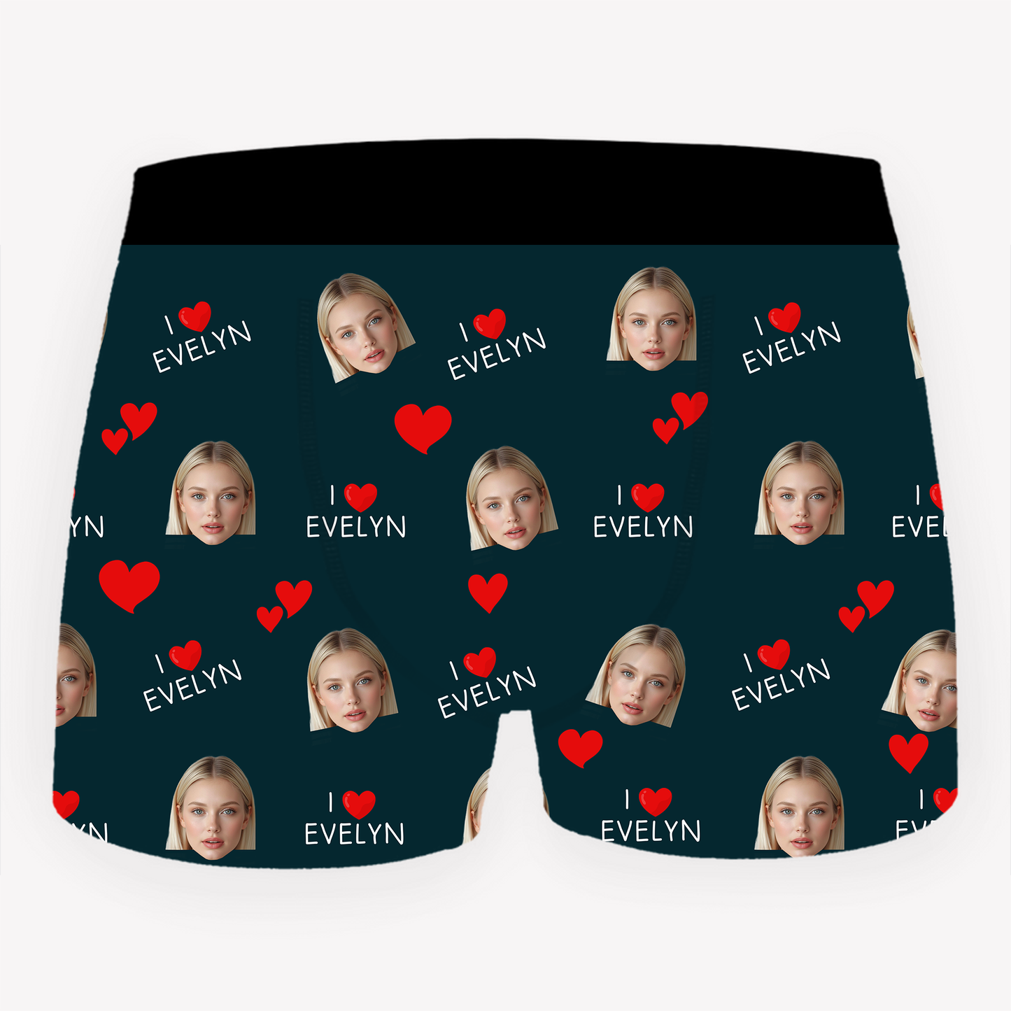 Custom Photo I Love My Wife - Funny Underwear Gift For Husband, Boyfriend - Personalized Men's Boxer Briefs