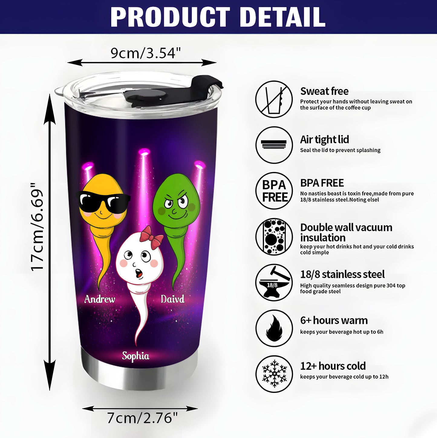 Mom Of All The Vaginas In The World, Gift For Mom, Mother's Day Gift Personalized Funny 20oz Tumbler