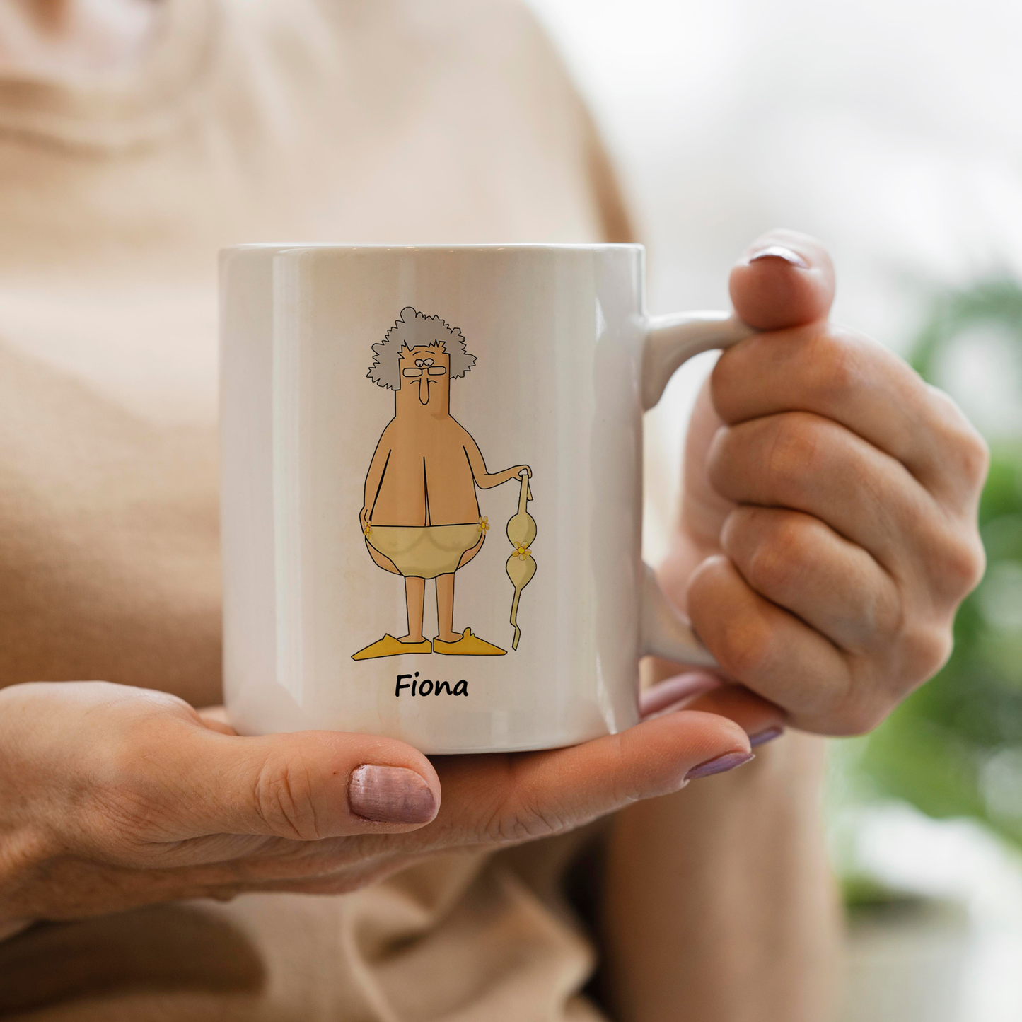 Thank You And Your Saggy Boobs Mom Ceramic Mug, Mother's Day Gift for Mommy, Funny Mug for Mom