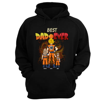 Personalized Best Dad Ever Shirt - Cartoon Custom Shirt Gift For Dad, Father's Day Gift