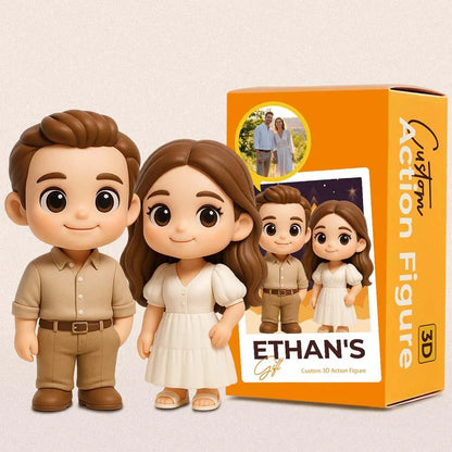 Custom Your 3D Action Figure from Photo, Fun and Custom Desk Buddy for Work, Anniversary Birthday Gift