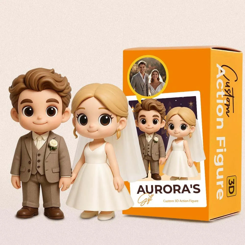 Custom Your 3D Action Figure from Photo, Fun and Custom Desk Buddy for Work, Anniversary Birthday Gift