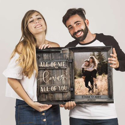 All of Me Canvas Print Personalized Wedding Gift for Couples