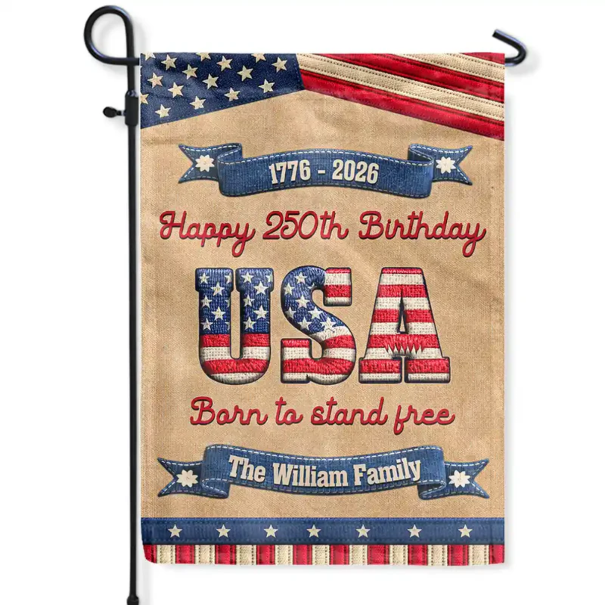 America 250th Anniversary US Semiquincentennial States - Personalized Flag