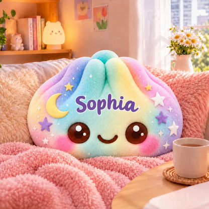 Personalized Dumpling Shaped Pillow, Squishy Kids Gift