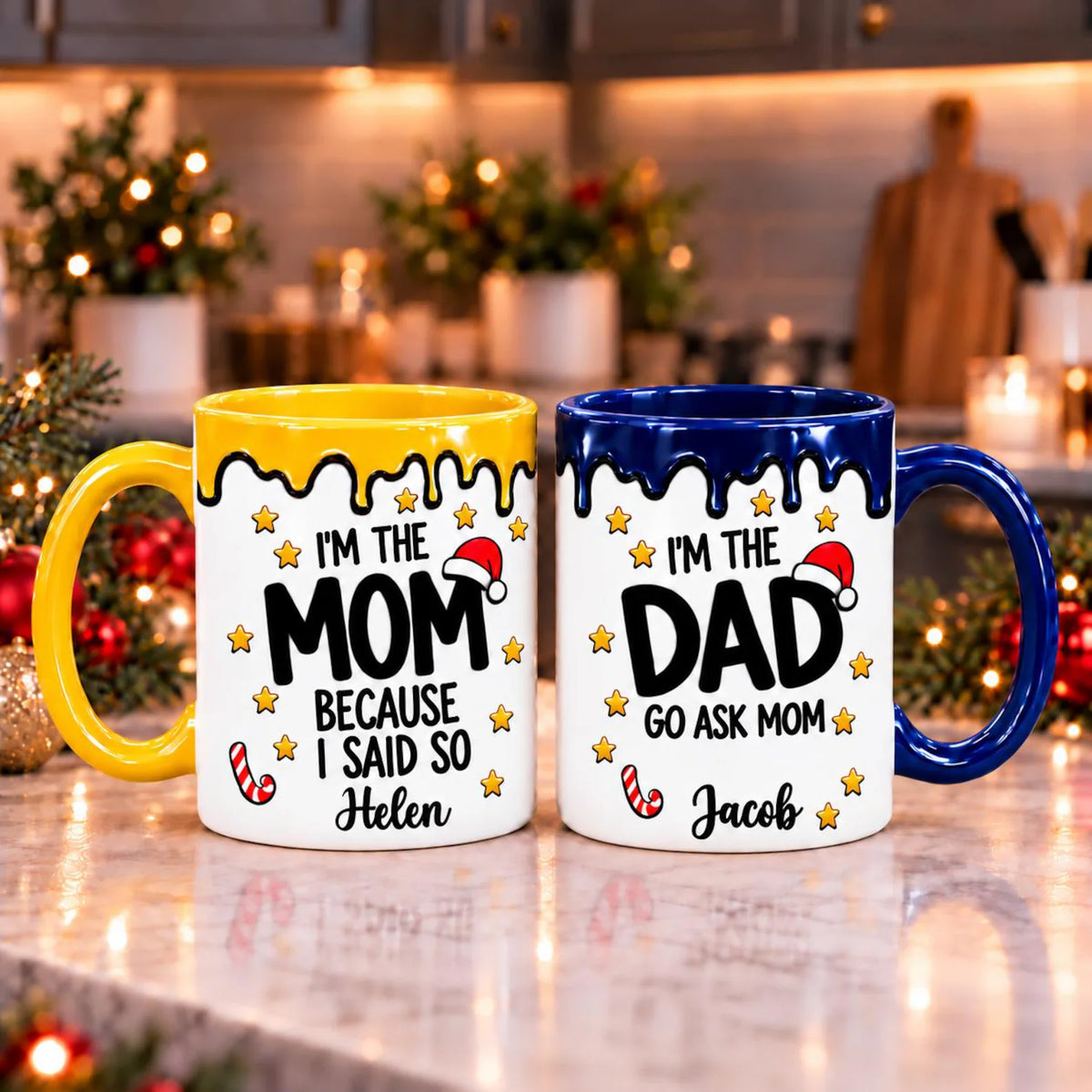 Personalized “Who Makes the Rules?” Ceramic Mug – Custom Sibling Gift