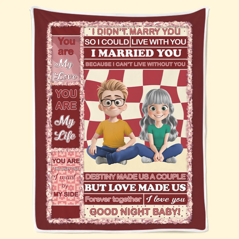 Custom You Are The Love Of My Life Fleece & Sherpa Blanket - Personalized Fleece Blanket, Sherpa Blanket, Valentine Anniversary Gift for Couple