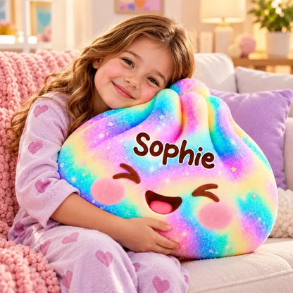 Personalized Dumpling Shaped Pillow, Squishy Kids Gift