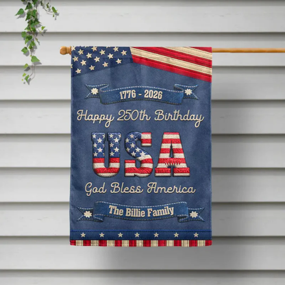 America 250th Anniversary US Semiquincentennial States - Personalized Flag