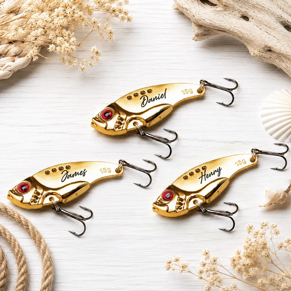 Hook Line And Sinker - Personalized Custom Fishing Lure, Father's Day Gift for Dad, Grandpa