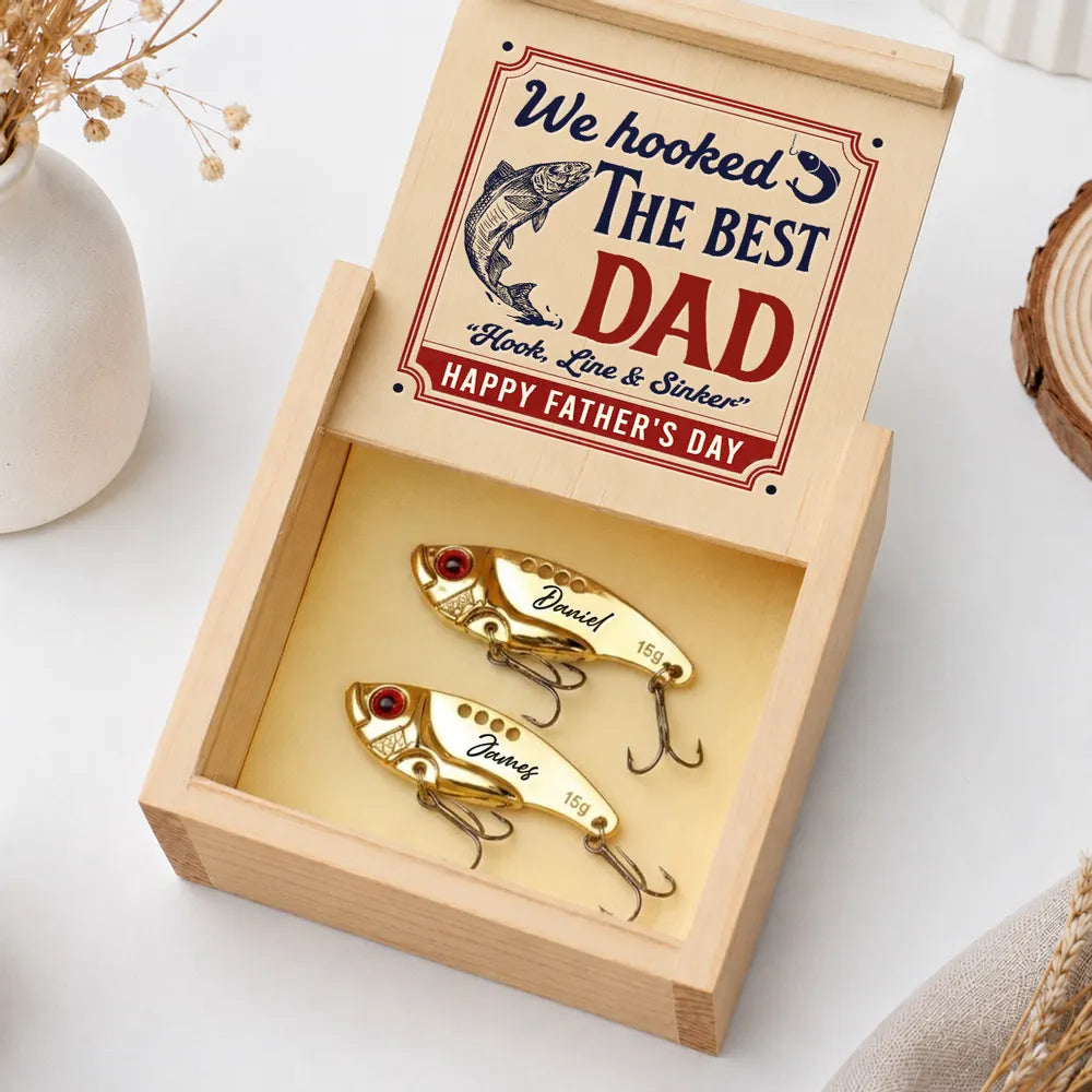 Hook Line And Sinker - Personalized Custom Fishing Lure, Father's Day Gift for Dad, Grandpa