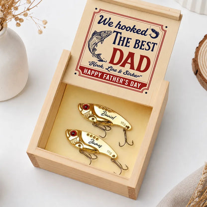 Hook Line And Sinker - Personalized Custom Fishing Lure, Father's Day Gift for Dad, Grandpa
