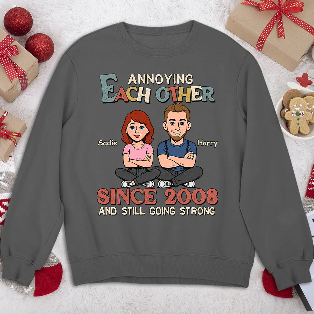 Love You Forever - Personalized Custom T-shirt/Sweatshirt, Valentine Anniversary Gift for Couple