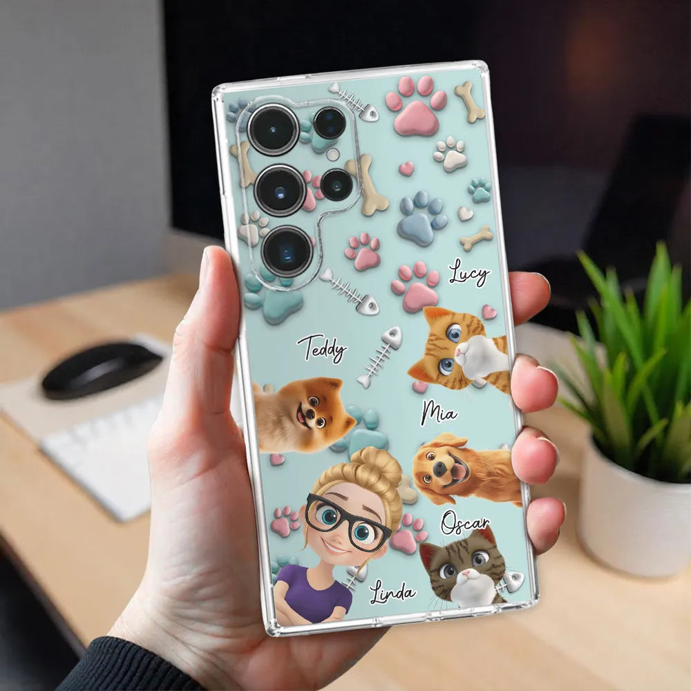Pet And Human Cartoon - Personalized Custom Phone Case