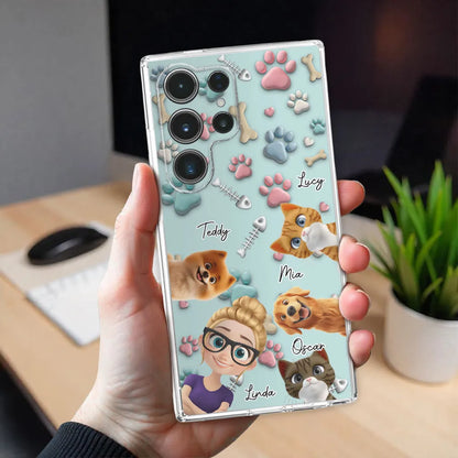 Pet And Human Cartoon - Personalized Custom Phone Case