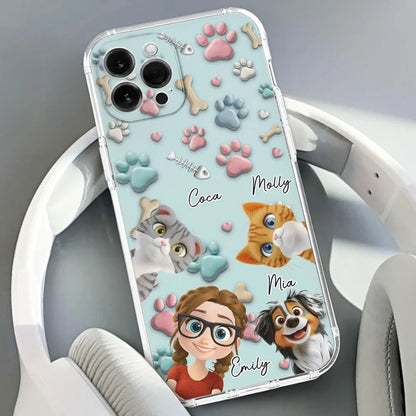 Pet And Human Cartoon - Personalized Custom Phone Case