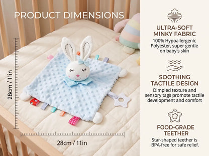 Personalized Baby Animal Comforter with Name