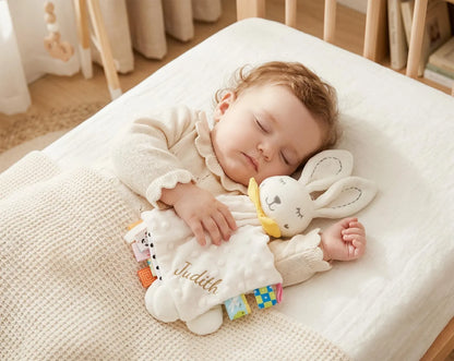 Personalized Baby Animal Comforter with Name