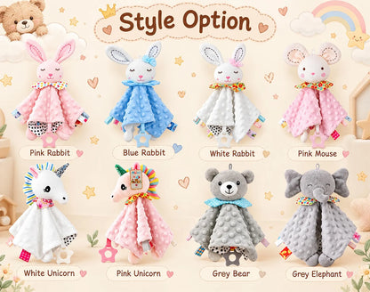 Personalized Baby Animal Comforter with Name