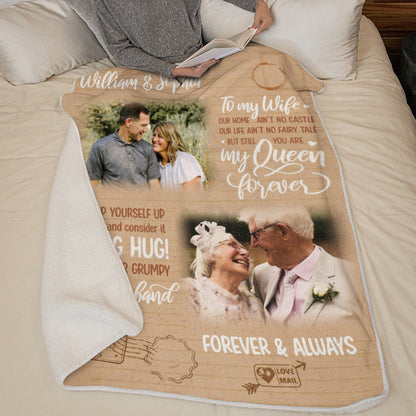 Consider It A Big Hug - Personalized Custom Blanket - Upload Image, Gift For Couple, Husband Wife, Anniversary, Engagement, Wedding, Marriage Gift, Christmas Gift