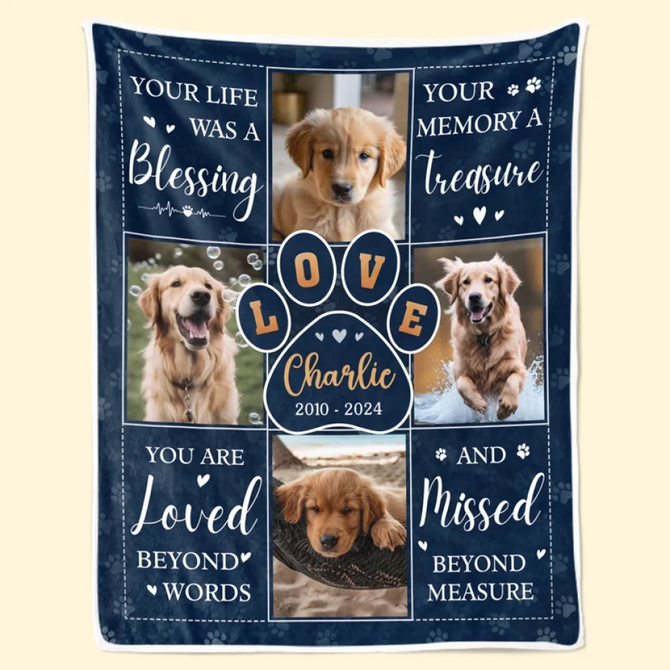 Custom Photo Thanks For Everything, I Had A Great Time - Memorial Personalized Custom Blanket - Sympathy Gift For Pet Owners, Pet Lovers