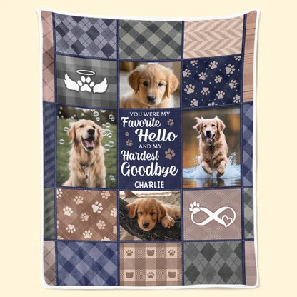 Custom Photo No Amount Of Time Can Erase The Memory Of A Good Pet - Memorial Personalized Custom Blanket - Sympathy Gift For Pet Owners, Pet Lovers