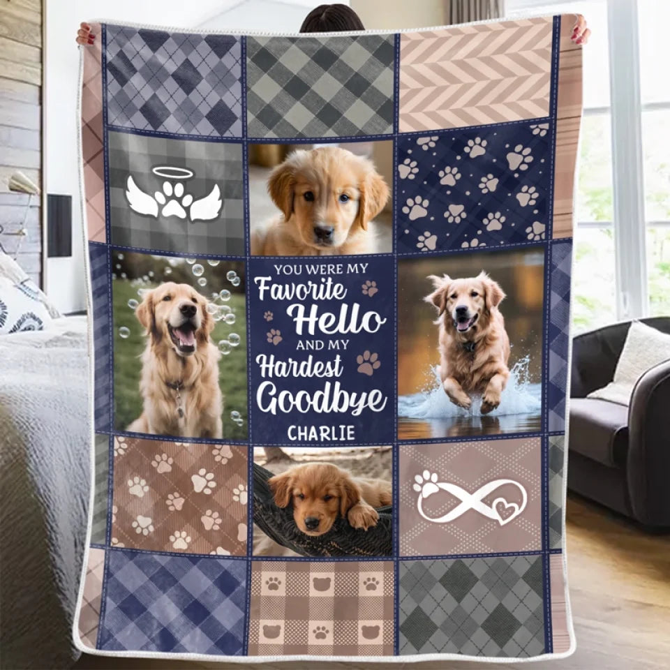 Custom Photo No Amount Of Time Can Erase The Memory Of A Good Pet - Memorial Personalized Custom Blanket - Sympathy Gift For Pet Owners, Pet Lovers