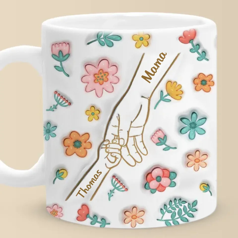 Silent Sacrifices Reflect Endless Love - Family Personalized Custom 3D Inflated Effect Printed Ceramic Mug - Christmas Gift For Mom, Grandma