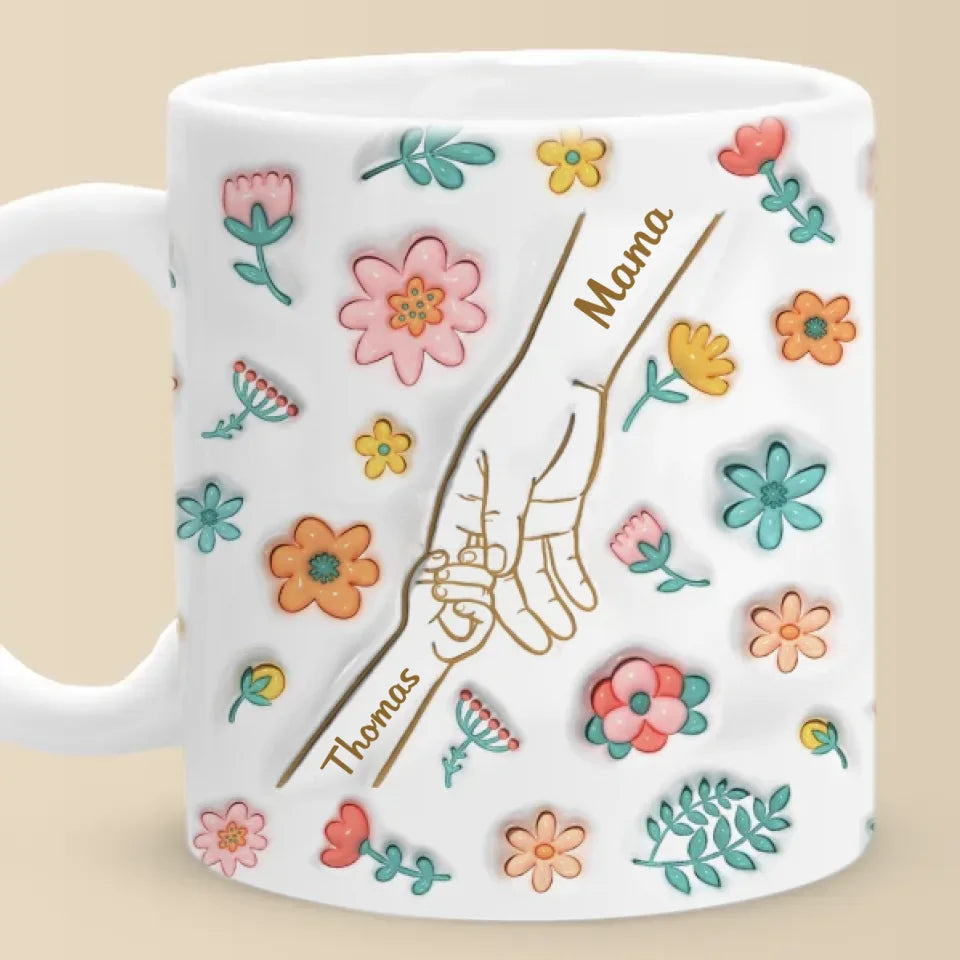 Silent Sacrifices Reflect Endless Love - Family Personalized Custom 3D Inflated Effect Printed Ceramic Mug - Christmas Gift For Mom, Grandma