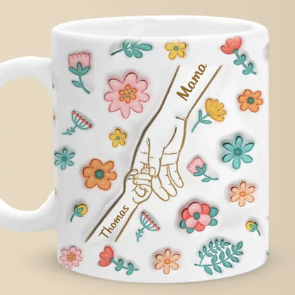 Silent Sacrifices Reflect Endless Love - Family Personalized Custom 3D Inflated Effect Printed Ceramic Mug - Christmas Gift For Mom, Grandma