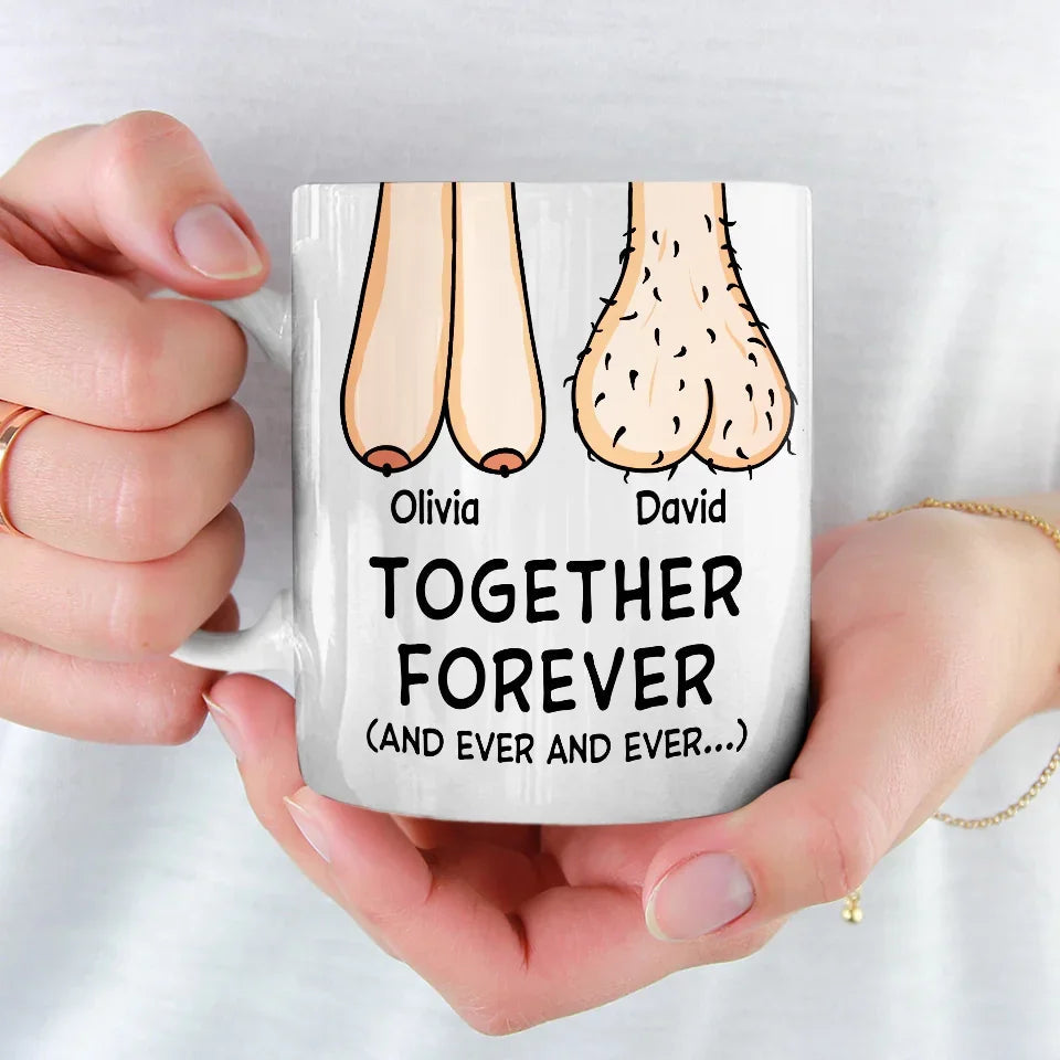 Together Forever - Couple Personalized Custom Ceramic Mug - Gift For Husband Wife, Anniversary