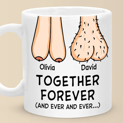 Together Forever - Couple Personalized Custom Ceramic Mug - Gift For Husband Wife, Anniversary