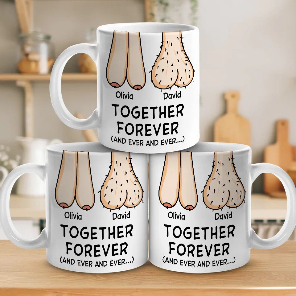 Together Forever - Couple Personalized Custom Ceramic Mug - Gift For Husband Wife, Anniversary