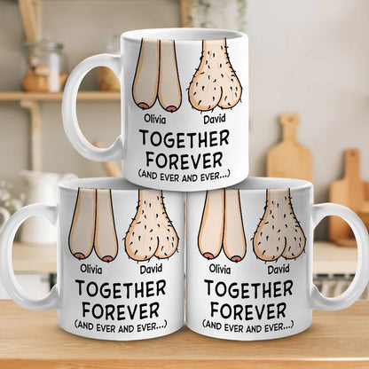 Together Forever - Couple Personalized Custom Ceramic Mug - Gift For Husband Wife, Anniversary