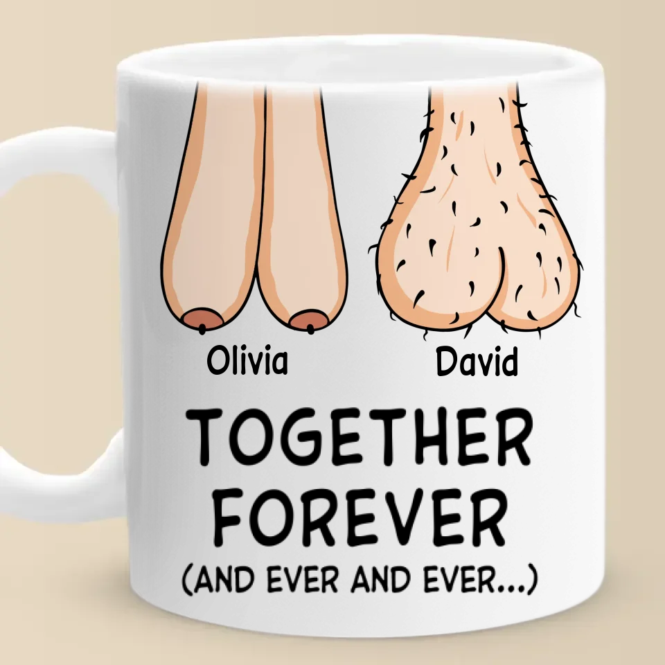 Together Forever - Couple Personalized Custom Ceramic Mug - Gift For Husband Wife, Anniversary