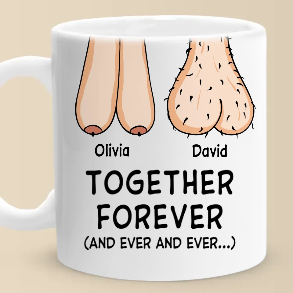 Together Forever - Couple Personalized Custom Ceramic Mug - Gift For Husband Wife, Anniversary