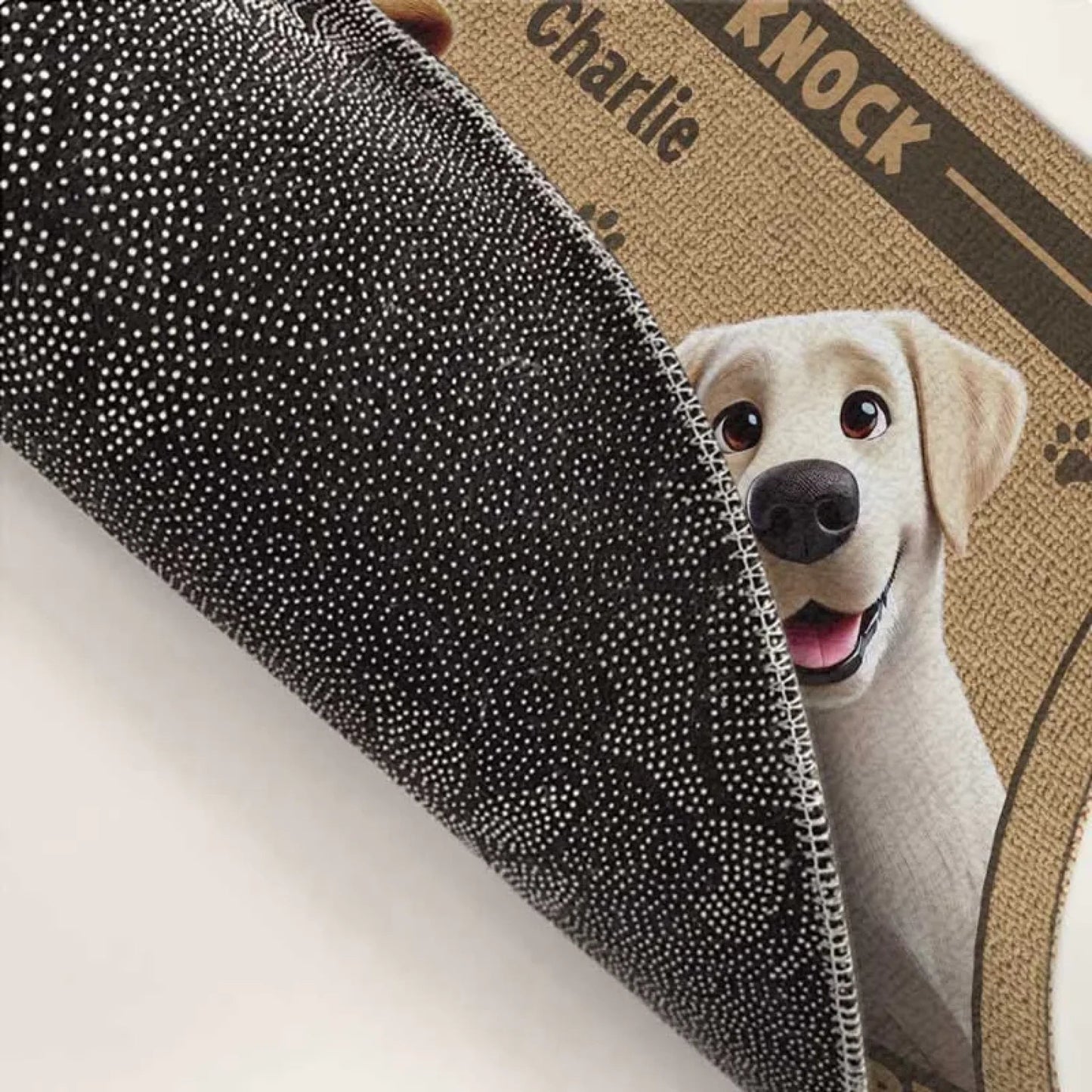 Custom Home Decor Decorative Doormat - Personalized Birthday Gifts For Dog Cat Lovers, Dog Dad And Mom, Cat Owners - No Need To Knock We Know You're Here