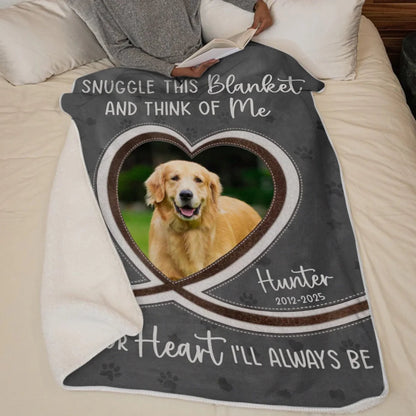 Custom Photo You Were Family - Memorial Personalized Custom Blanket - Sympathy Gift For Pet Owners, Pet Lovers