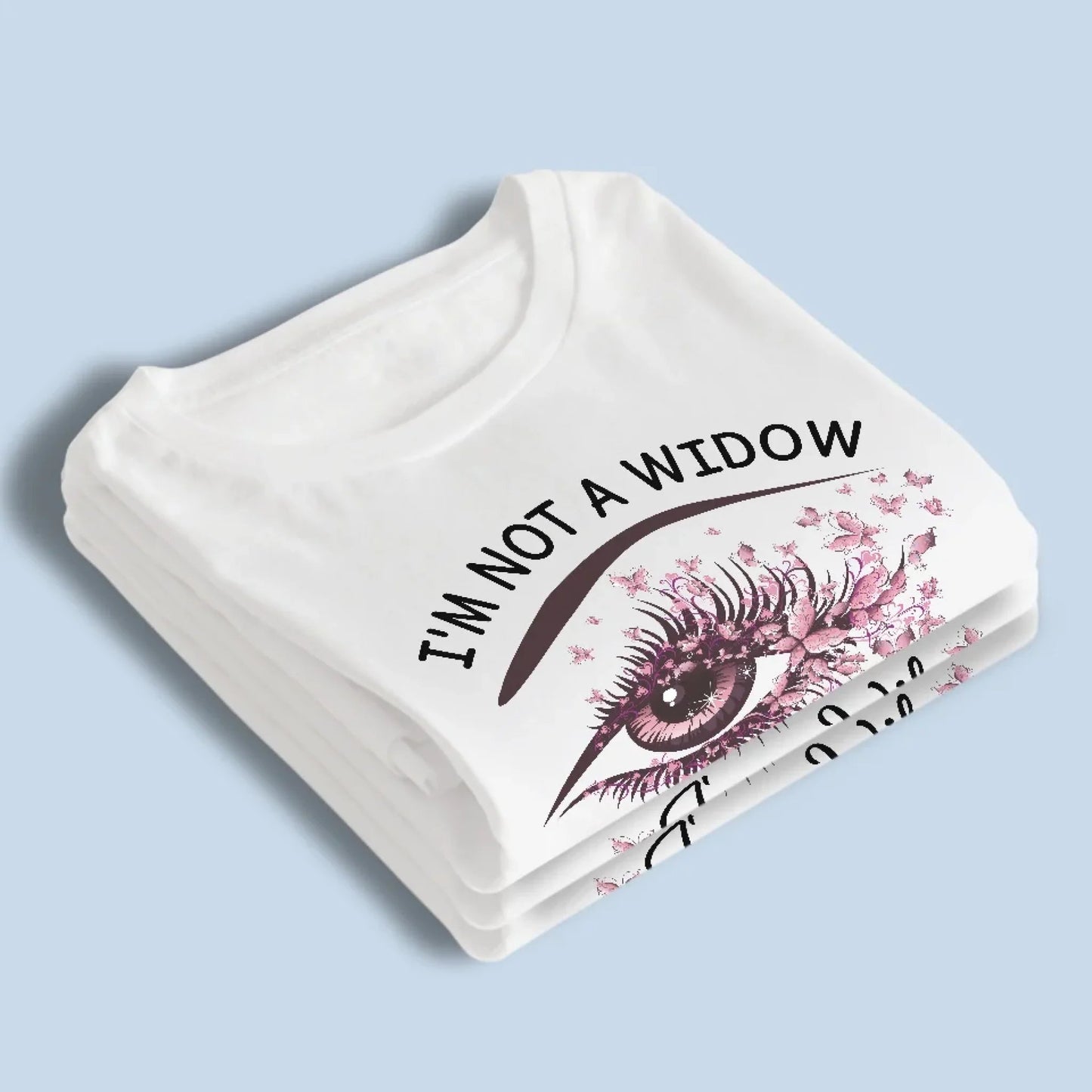 I'm A Wife To A Husband With Wings - Memorial Personalized Custom Unisex T-shirt, Sweatshirt, Hoodie - Sympathy Gift For Family Members