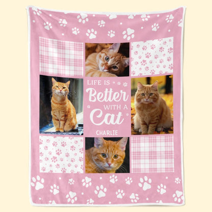 Custom Photo Blanket - Personalized Christmas Memorial Sympathy Gifts For Dogs, Cats - You Were My Favorite Hello And My Hardest Goodbye, Made in USA