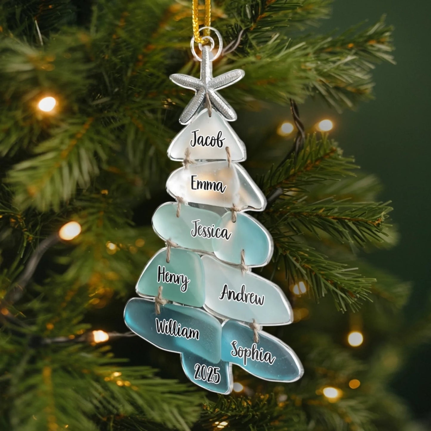 Custom Acrylic Ornament - Personalized Christmas Birthday Gifts For Mom, Dad, Brother, Sister, Kids - Home Is Where Love Grows