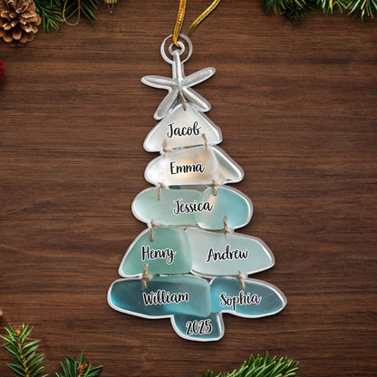 Custom Acrylic Ornament - Personalized Christmas Birthday Gifts For Mom, Dad, Brother, Sister, Kids - Home Is Where Love Grows