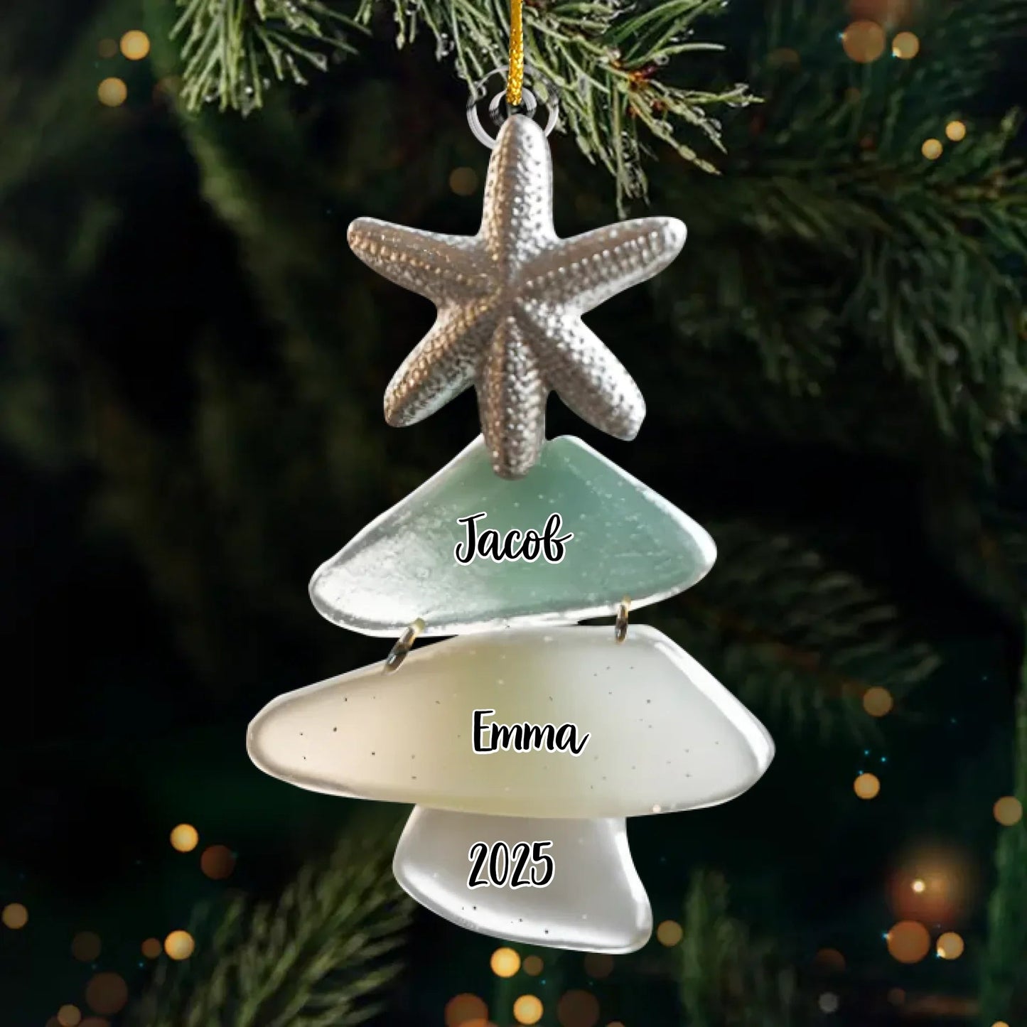 Custom Acrylic Ornament - Personalized Christmas Birthday Gifts For Mom, Dad, Brother, Sister, Kids - Home Is Where Love Grows