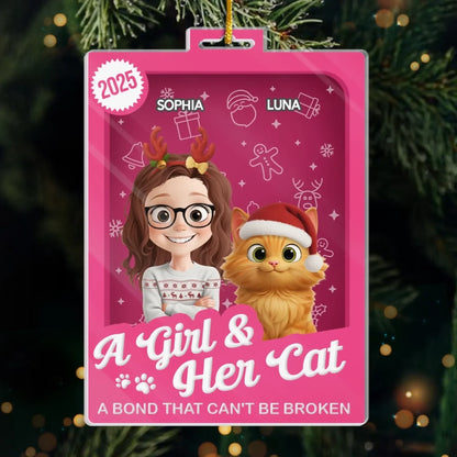 Custom Toy Box Acrylic Ornament - Personalized Christmas Birthday Gifts For Cat Lovers, Cat Mom And Dad - All I Want For Christmas Is Meow