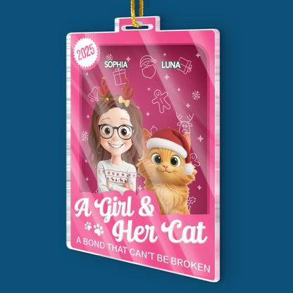 Custom Toy Box Acrylic Ornament - Personalized Christmas Birthday Gifts For Cat Lovers, Cat Mom And Dad - All I Want For Christmas Is Meow