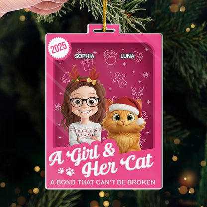 Custom Toy Box Acrylic Ornament - Personalized Christmas Birthday Gifts For Cat Lovers, Cat Mom And Dad - All I Want For Christmas Is Meow